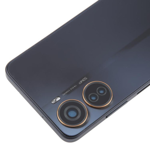 Cache arrière de batterie en plastique pour ZTE Axon 40 Lite avec cadre central et cache d'objectif (noir) SH41BL1457-07