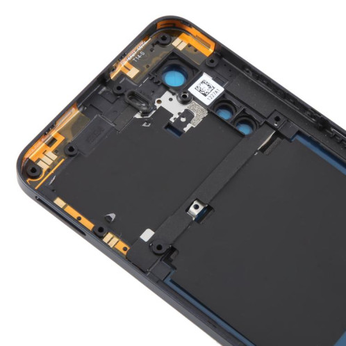 Cache arrière de batterie en plastique pour ZTE Axon 40 Lite avec cadre central et cache d'objectif (noir) SH41BL1457-07