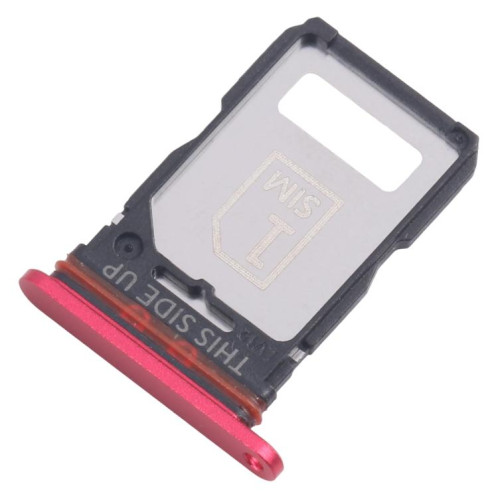 Pour Motorola Edge 30 Fusion XT2243-1, lot de 10 tiroirs pour carte SIM d'origine + tiroir pour carte SIM (rouge) SH257R1586-04