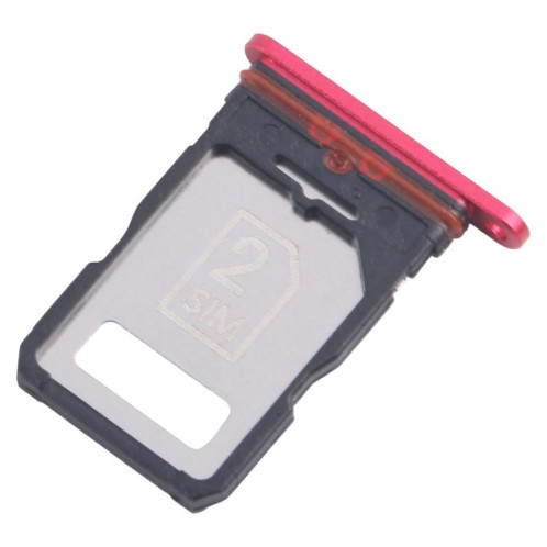 Pour Motorola Edge 30 Fusion XT2243-1, lot de 10 tiroirs pour carte SIM d'origine + tiroir pour carte SIM (rouge) SH257R1586-04