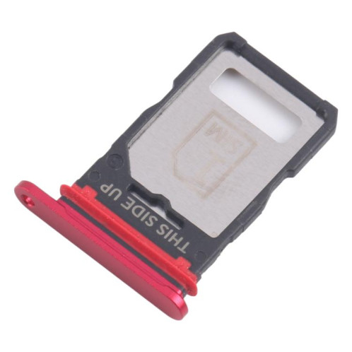 Pour Motorola Edge 40 XT2303-2, lot de 10 tiroirs pour carte SIM d'origine + tiroir pour carte SIM (rouge) SH258R231-04