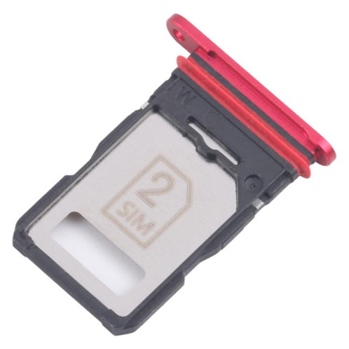 Pour Motorola Edge 40 XT2303-2, lot de 10 tiroirs pour carte SIM d'origine + tiroir pour carte SIM (rouge) SH258R231-04