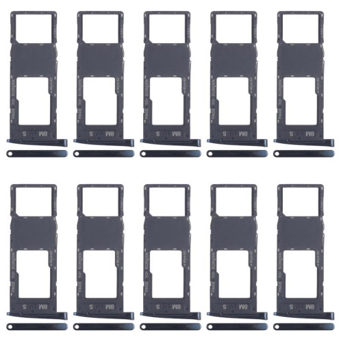 Tiroirs pour cartes SIM et Micro SD d'origine pour Motorola Moto G6 Plus (10 pièces) (noir) SH264B892-04