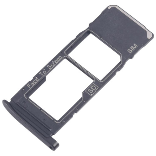 Tiroirs pour cartes SIM et Micro SD d'origine pour Motorola Moto G7 Plus (10 pièces) (noir) SH265B333-04