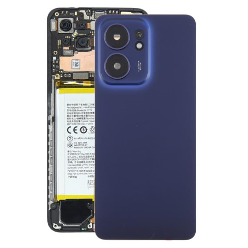 Coque arrière d'origine pour OPPO Reno13 F avec cache d'objectif (bleu foncé) SH39DL1115-07