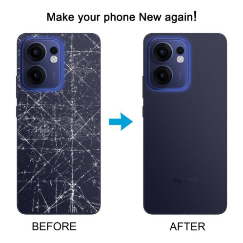 Coque arrière d'origine pour OPPO Reno13 F avec cache d'objectif (bleu foncé) SH39DL1115-07