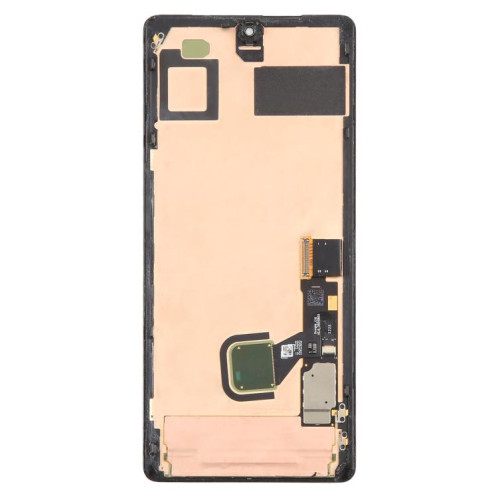 Écran LCD d'origine complet avec châssis pour Google Pixel 7 Pro GP4BC GE2AE, incluant un câble flexible pour lecteur d'empreintes digitales SH07191603-07