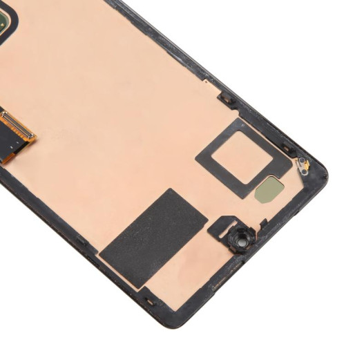 Écran LCD d'origine complet avec châssis pour Google Pixel 7 Pro GP4BC GE2AE, incluant un câble flexible pour lecteur d'empreintes digitales SH07191603-07
