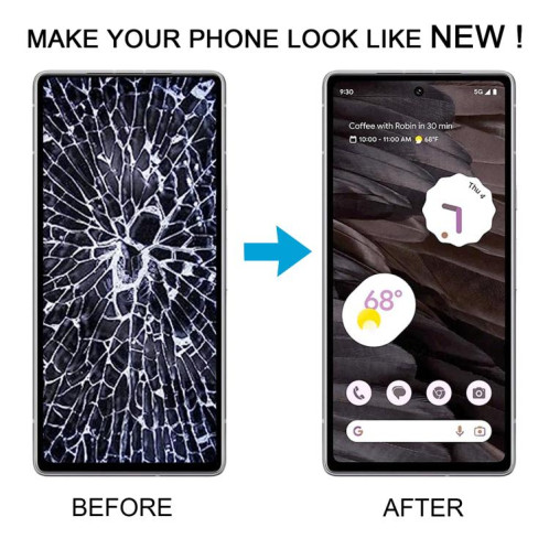 Écran LCD d'origine complet avec châssis et câble flexible pour Google Pixel 7a (GWKK3, GHL1X, G0DZQ, G82U8) SH07201537-07