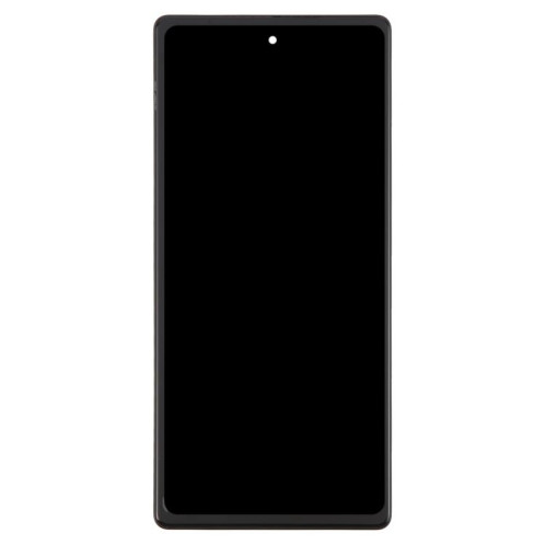 Écran LCD d'origine complet avec châssis pour Google Pixel 6A GX7AS GB62Z G1AZG, incluant un câble flexible pour lecteur d'empreintes digitales SH0721684-07