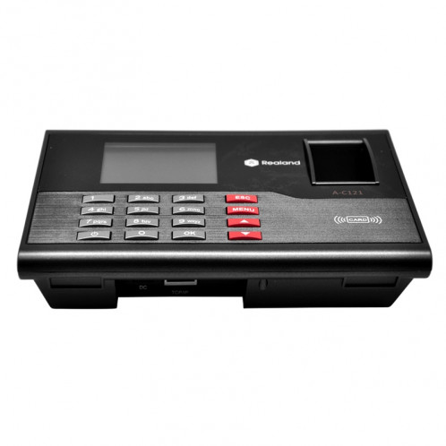 A-C121 2,8 pouces Couleur TFT Screen Fingerprint & RFID Temps Présence, Horloge USB Attendance Horloge de bureau SA20121546-016