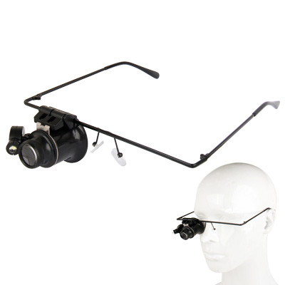 20X type de lunettes montre loupe de réparation avec lumière LED SH0008995-07