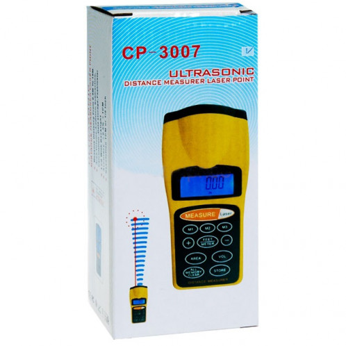 Mesureur de distance ultrasonique LCD 1,8 pouces avec point laser rouge, CP-3007 (1.5-60 pieds) SH03231176-06