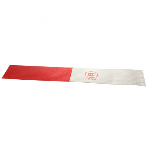 Autocollant réfléchissant pour camion avec sangle de voiture, 10 PCS, Taille: 29,5 cm x 4,8 cm (rouge + argent) SH12821781-06