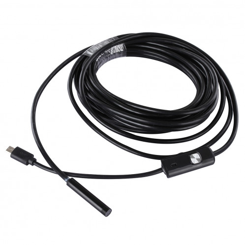 Caméra d'inspection à tube de serpent endoscope micro USB étanche avec 6 LED pour téléphone Android OTG, longueur: 5 m, diamètre de la lentille: 7 mm SH16671122-08