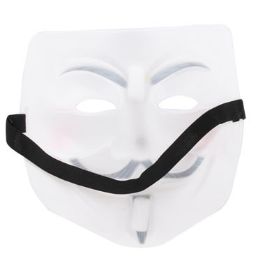 V pour masque en plastique Vendetta Design (blanc) SH26141727-04