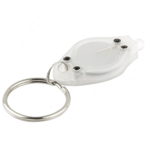 Mini lampe de poche à DEL, interrupteur marche / arrêt et pressostat, avec porte-clés (transparent) SH025T1683-04