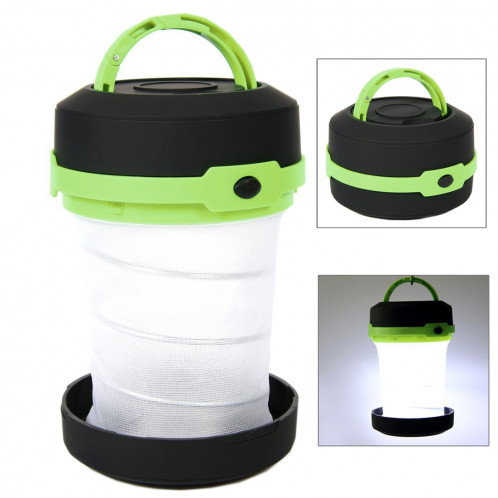 Lampe de poche de Camping Portable Extérieure, Rétractable LED 3-Mode Lantern Light Tent Lamp (Noir) SH8404150-09