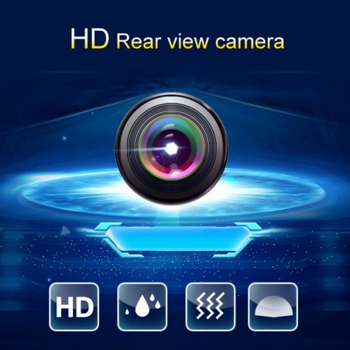 E300 Caméra de recul étanche pour voiture, grand angle de 120 degrés, diamètre: 16 mm (noir) SH0230469-07