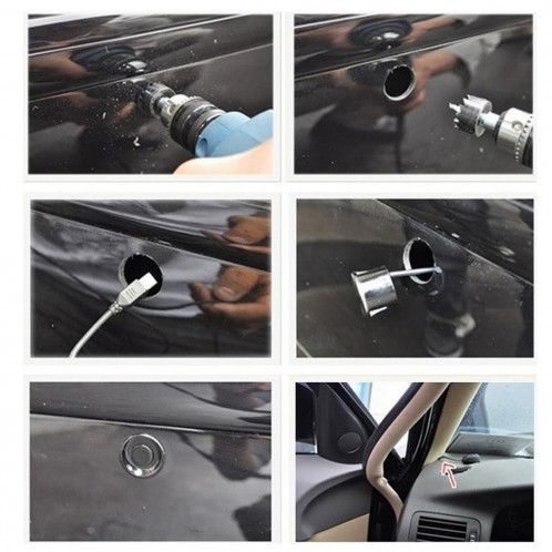 Parking de secours électromagnétique automatique 4 x capteurs, distance de détection: 0,3-3 m (noir) SH0302450-012