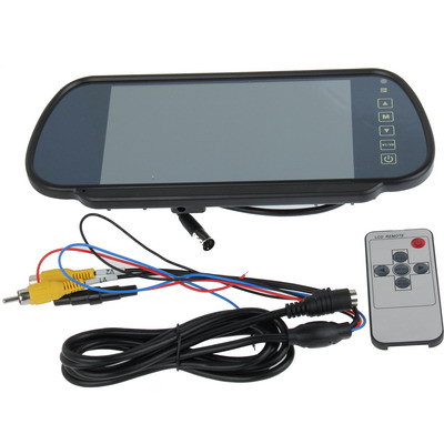 Moniteur de voiture couleur TFT-LCD de vue arrière de 7 pouces, fonction d'écran automatique inversée SH01101989-06