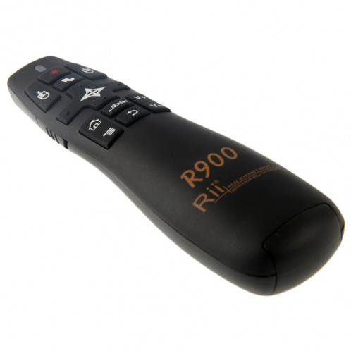 2.4G Wireless Presenter Pointeur Laser Fly Souris Rii Professionnel Air Mouse R900 pour HTPC / Android TV BOÎTE / PS3 / XBOX360 / Tablet PC (K14 R900) (Noir) S220561810-08