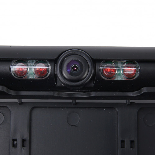 Caméra de recul de cadre de plaque d'immatriculation de voiture européenne, taille: 52,8 cm x 12,6 cm (noir) SH00281380-07