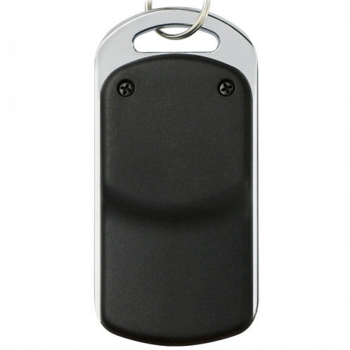 Télécommande à 4 touches de code d'apprentissage en métal 315 MHz pour porte de garage de voiture (noir + argent) SH00921033-05
