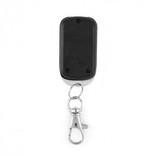 Télécommande à 4 touches à code d'apprentissage sans fil en métal 315 MHz (noir + argent) SH0098858-05