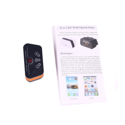 Outil de scanner de voiture WiFi Super Mini Vgate iCar2 ELM327 OBDII de haute qualité, prend en charge Android et iOS (noir noir) SV37BB1194-07