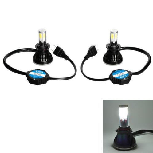 2 PCS H7-5HL-40W 4000lm / 6000K phare de voiture LED, lumière blanche, DC 9-36V SH0283617-012