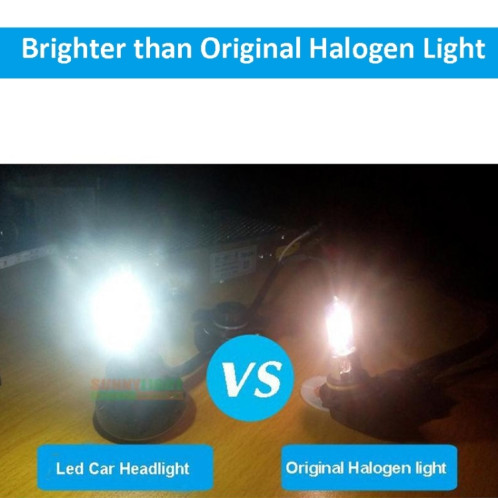 2 PCS H7-5HL-40W 4000lm / 6000K phare de voiture LED, lumière blanche, DC 9-36V SH0283617-012