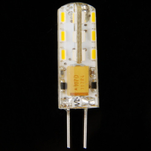 G4 1,5W ampoule de signal de voiture blanche chaude, 24 LED 3014 SMD, AC / DC 10V-20V SH65WW1711-05