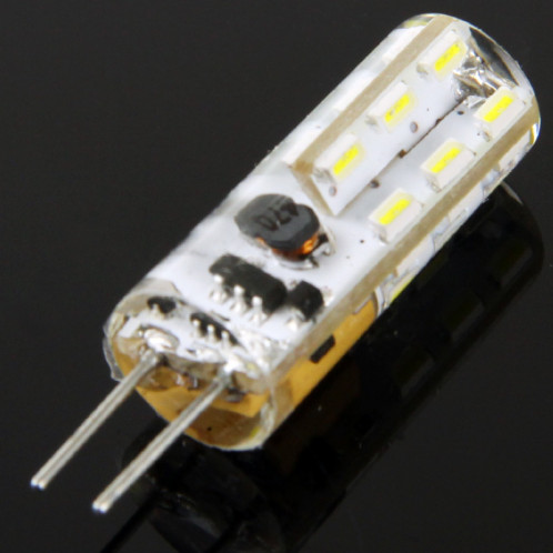 G4 1.5W ampoule de signal de voiture blanche, 24 LED 3014 SMD, AC / DC 10V-20V SH365W66-05