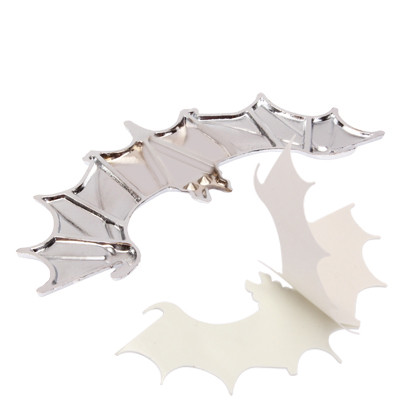 Autocollant de décoration de voiture 3D à la mode de chauve-souris (argent) SH04041516-05