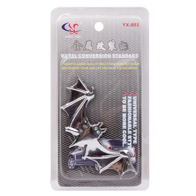 Autocollant de décoration de voiture 3D à la mode de chauve-souris (argent) SH04041516-05