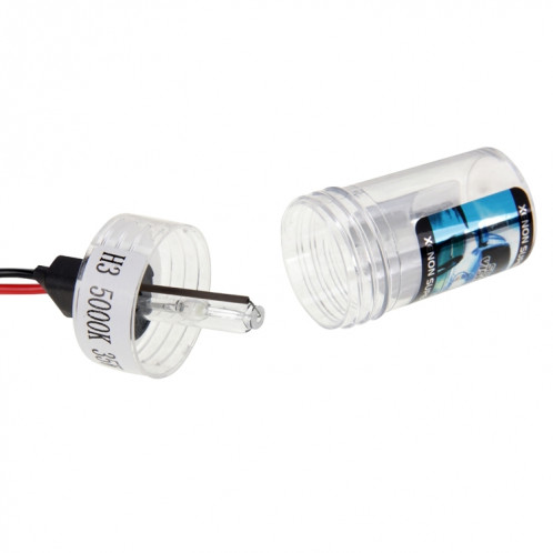DC12V 35W H3 HID Xenon Light Single Beam Super Vision Lampe frontale étanche, température de couleur: 6000K, lot de 2 SH0627478-09