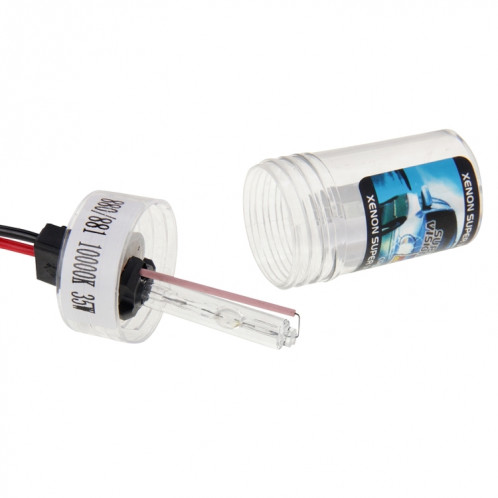 DC12V 35W H27 / 880/881 HID Xenon Light Single Beam Super Vision Lampe frontale étanche, température de couleur: 6000K, lot de 2 SH06281305-09