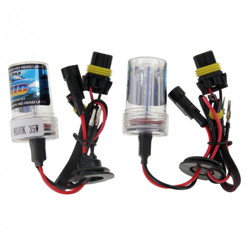 DC12V 35W H11 HID Xenon Light Single Beam Super Vision Lampe frontale étanche, température de couleur: 8000K, lot de 2 SH06291567-09