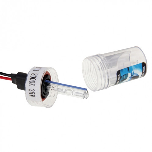 DC12V 35W H11 HID Xenon Light Single Beam Super Vision Lampe frontale étanche, température de couleur: 8000K, lot de 2 SH06291567-09