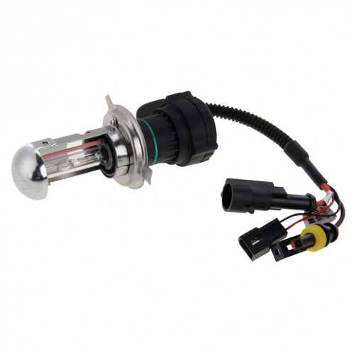 DC12V 35W H4-3 HID Xenon Light Single Beam Super Vision Lampe frontale étanche avec un câble, température de couleur: 6000K, lot de 2 SH0633858-09