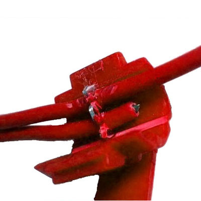 Clip de câble 100 PCS, adapter au diamètre de ligne: 0.3-0.7mm (rouge) S1904R749-04