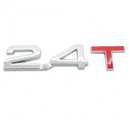 Décalage universel de gaz 3D de décalque de voiture de décalque universel de décalcomanie d'insigne de voiture du métal 2.4T de décalque universel, taille: 8.5x2.5 cm SH050E114-03