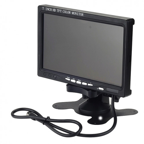 Moniteur universel de voiture de 7,0 pouces / caméras de surveillance moniteur avec support d'angle réglable et télécommande, support HDMI / VGA SH2245399-08