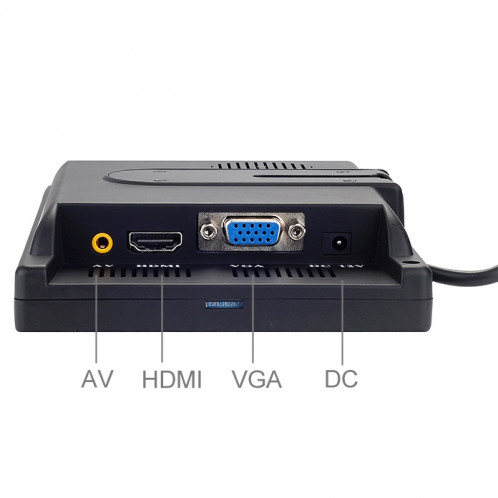 Moniteur universel de voiture de 7,0 pouces / caméras de surveillance moniteur avec support d'angle réglable et télécommande, support HDMI / VGA SH2245399-08