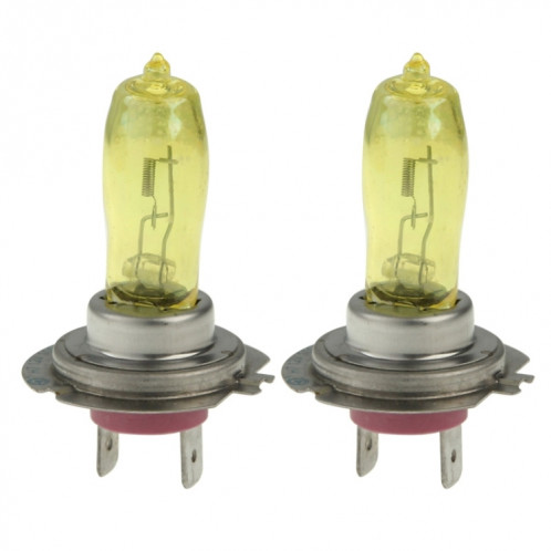 2 ampoules halogènes H7 HOD 12V 100W 2400 LM 3500K phares jaunes SH31061322-07