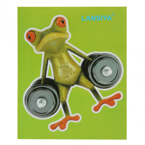 Autocollant De Voiture Motif Grenouille, Taille: 15.5x12.5 cm SH770B632-04