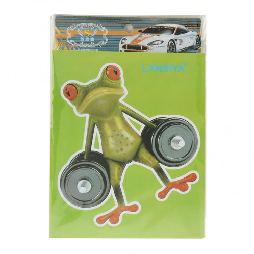 Autocollant De Voiture Motif Grenouille, Taille: 15.5x12.5 cm SH770B632-04
