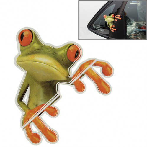 Autocollant De Voiture Motif Grenouille, Taille: 15.5x12.5 cm SH770C495-04
