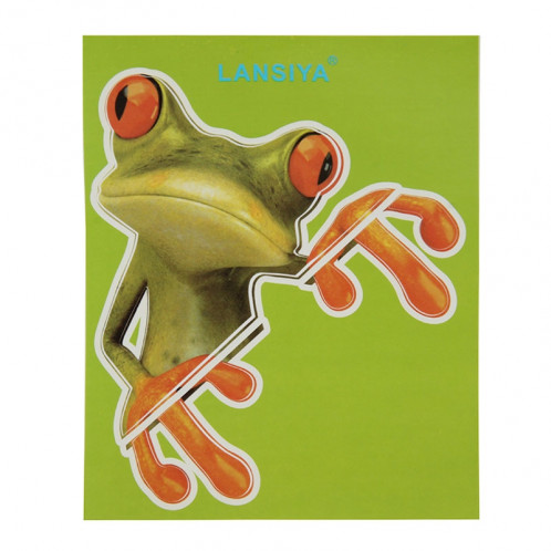 Autocollant De Voiture Motif Grenouille, Taille: 15.5x12.5 cm SH770C495-04